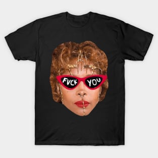 Erykah Badu f*ck Style Glasses Trand T-Shirt